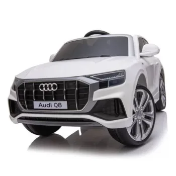 Audi Q8 hvid elbil til børn