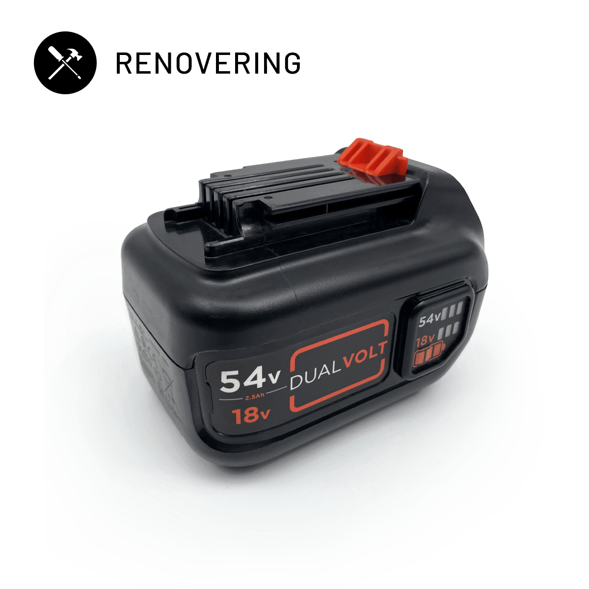 Renovering af Black & Decker Dual Volt batteri (18V/54V)