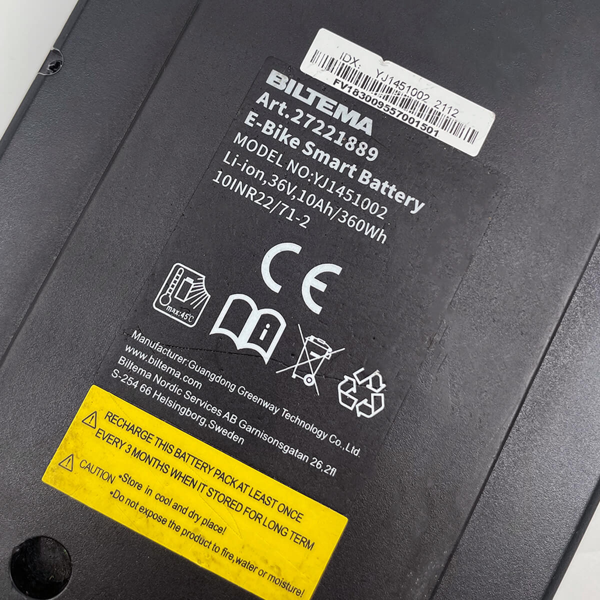 Renovering af Biltema 27221889 batteri (36V) - Billede 3