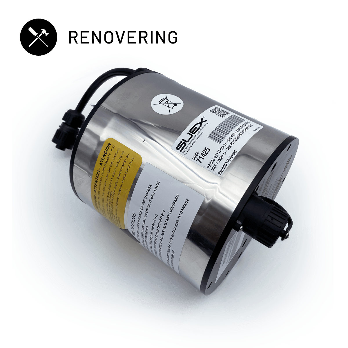 Renovering af SUEX VRT / VRX undervands scooter batteri (25,2V)